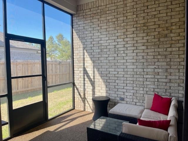 view of sunroom / solarium