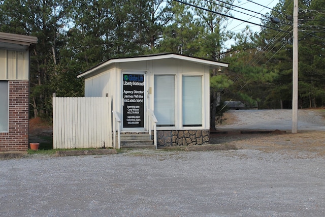 view of outbuilding