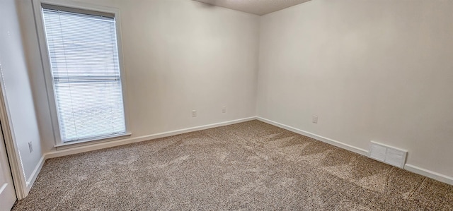 spare room with plenty of natural light and carpet