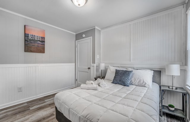 4493 Quince Rd, Memphis, TN 38117 - bedroom featuring ornamental molding and wood finished floors