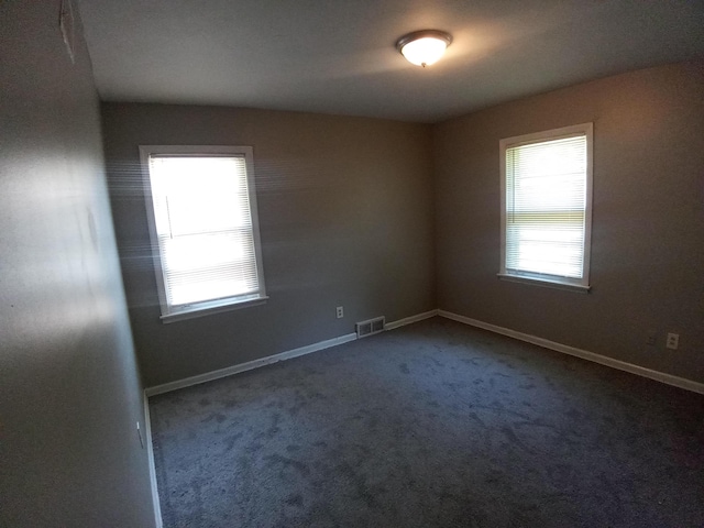 unfurnished room with carpet floors