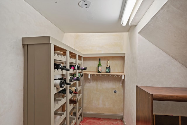 view of wine room