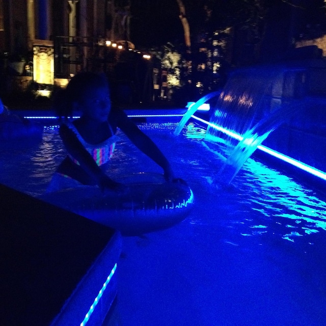 899 Harbor Bend Rd, Memphis, TN 38103 - pool at twilight with an outdoor pool