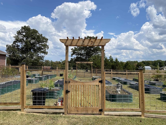 view of play area with a yard