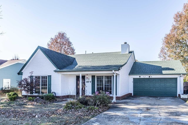 ranch-style house with a garage