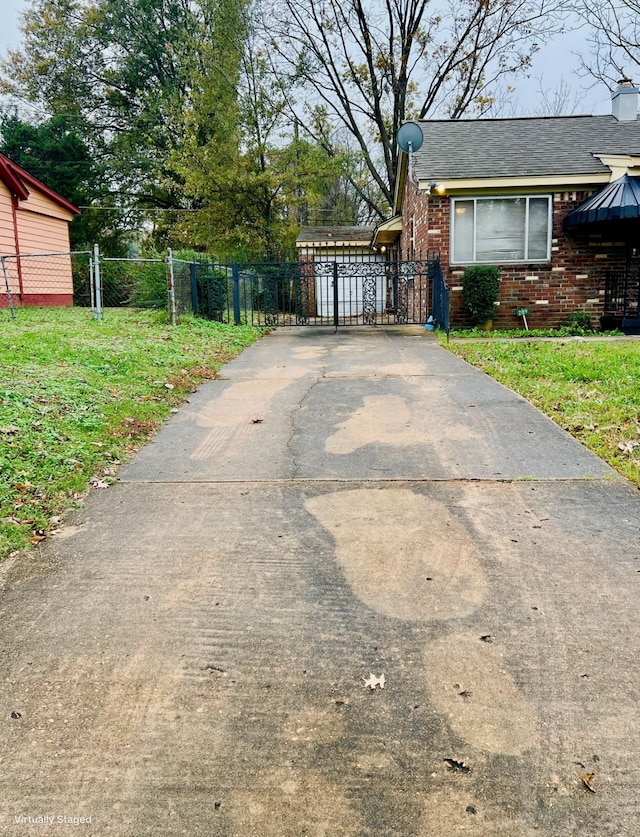 view of home's exterior with a yard