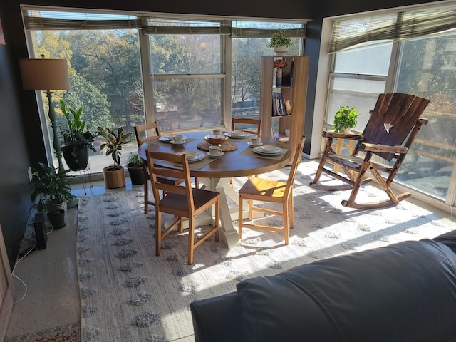 sunroom with a wealth of natural light