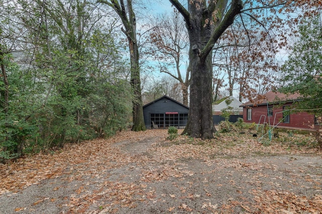 exterior space featuring an outdoor structure