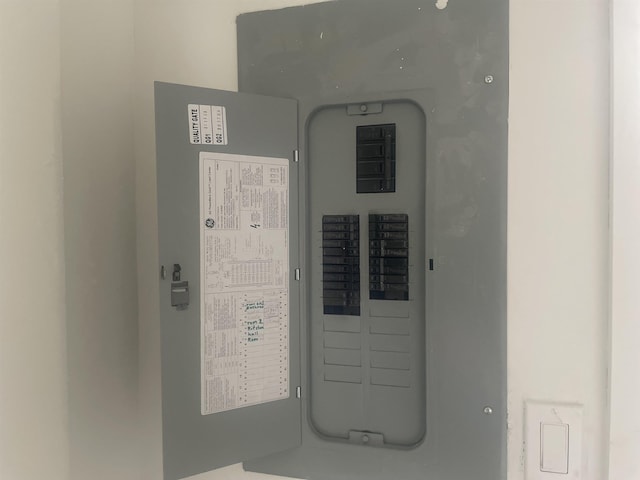 utility room with electric panel