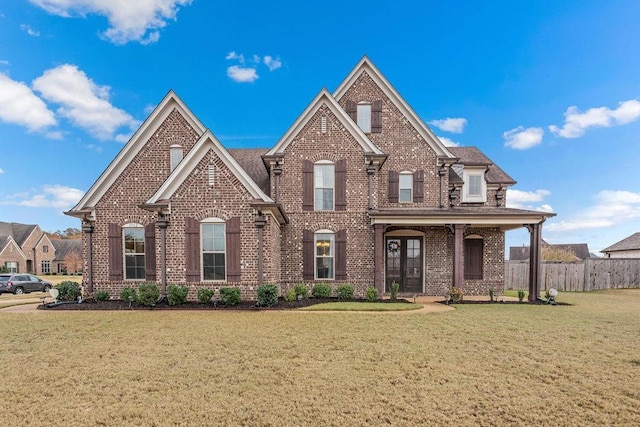 view of front property with a front yard