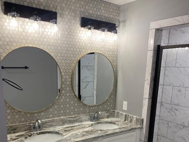 bathroom with vanity