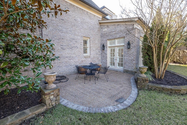 9207 Liggon Green Ln, Germantown, TN 38139 - view of patio / terrace with french doors