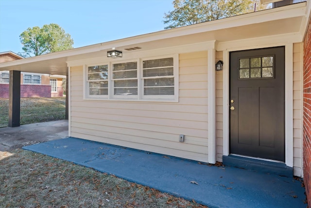 view of entrance to property