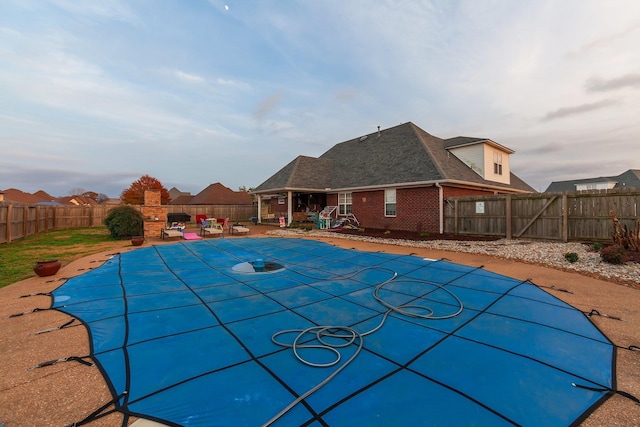 view of pool with a patio area