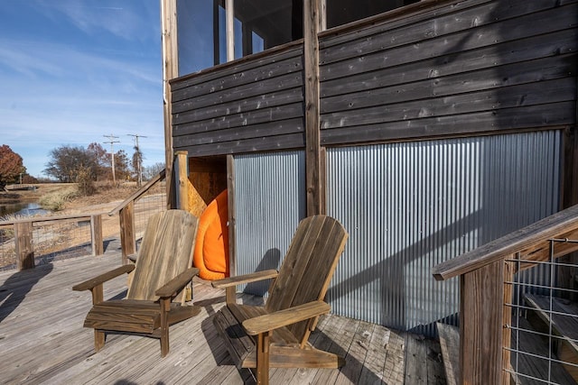 view of wooden terrace