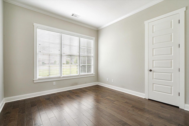 680 Magnolia Ln, Piperton, TN 38017 - unfurnished room featuring ornamental molding and dark wood-style floors