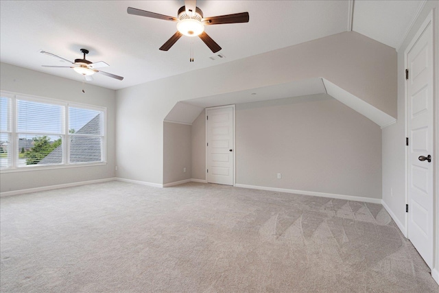 680 Magnolia Ln, Piperton, TN 38017 - bonus room with ceiling fan, light carpet, and lofted ceiling