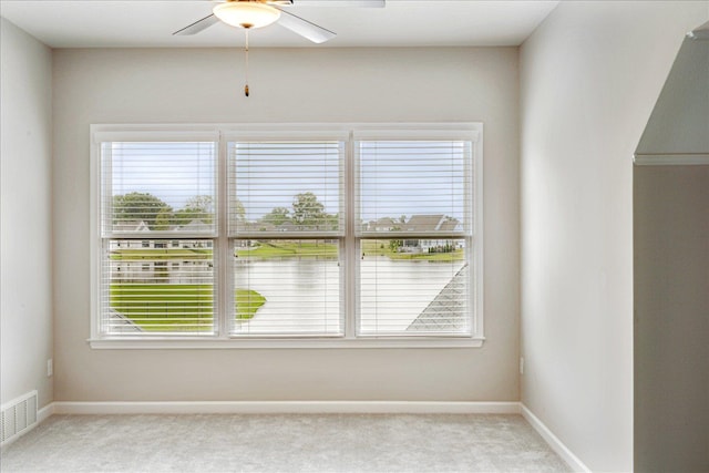 680 Magnolia Ln, Piperton, TN 38017 - unfurnished room with light colored carpet, plenty of natural light, and a ceiling fan