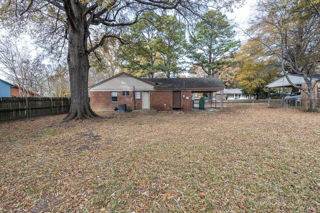 view of rear view of property