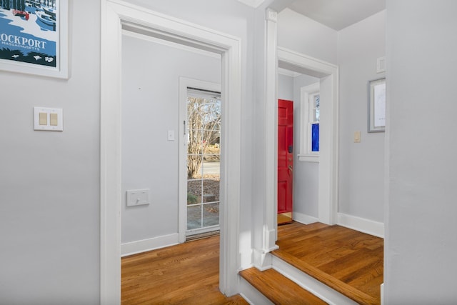 interior space featuring hardwood / wood-style floors