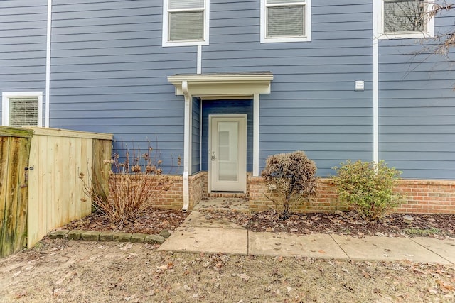 view of entrance to property