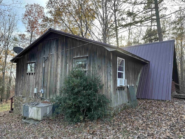 view of outdoor structure with central air condition unit