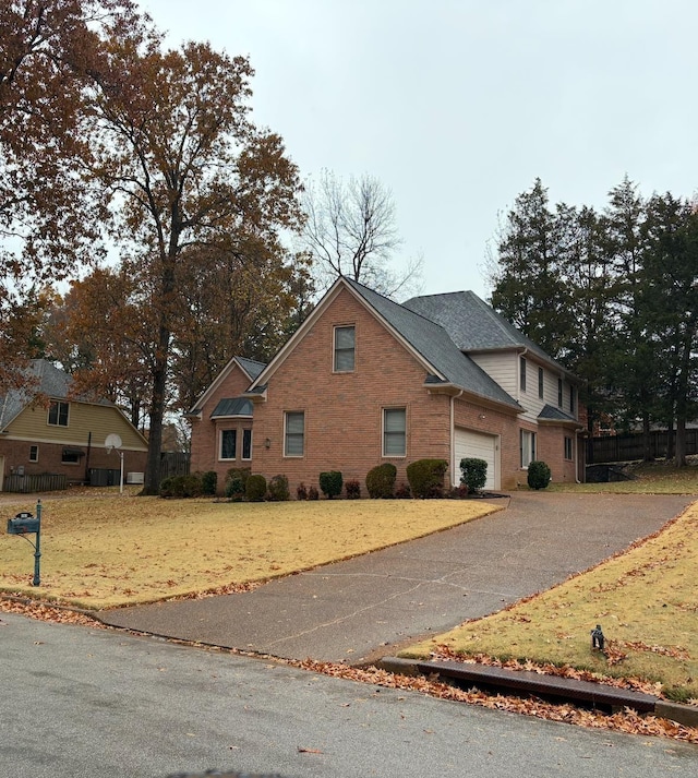 front facade featuring a garage