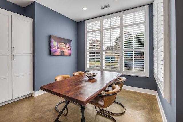 dining room with a healthy amount of sunlight