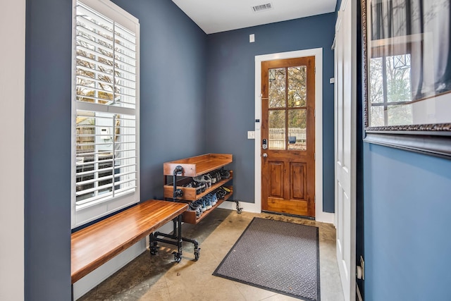 entryway featuring plenty of natural light