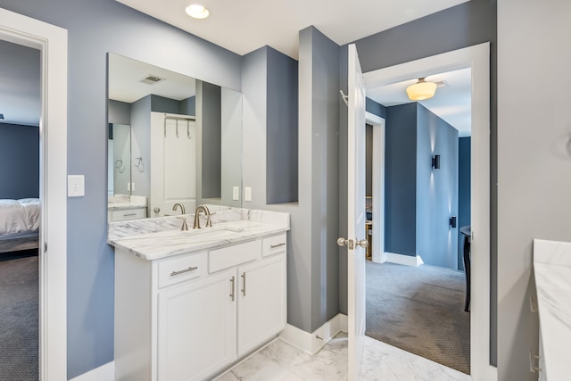 bathroom with vanity