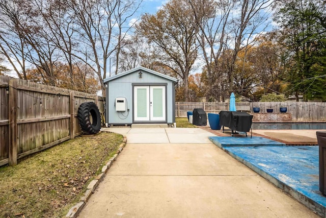 view of outbuilding