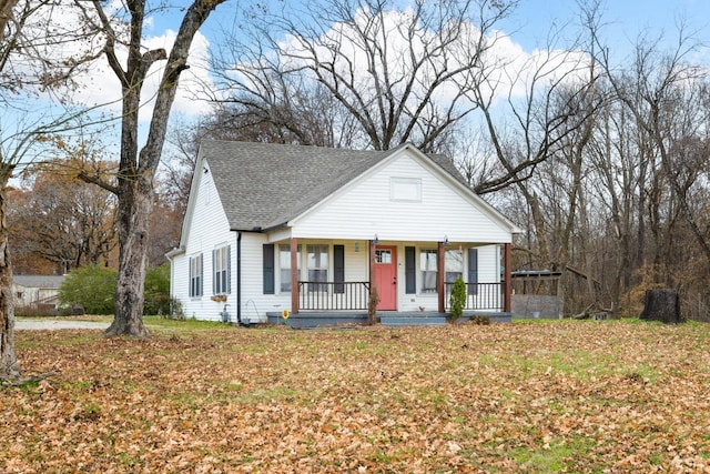 bungalow-style home with a porch