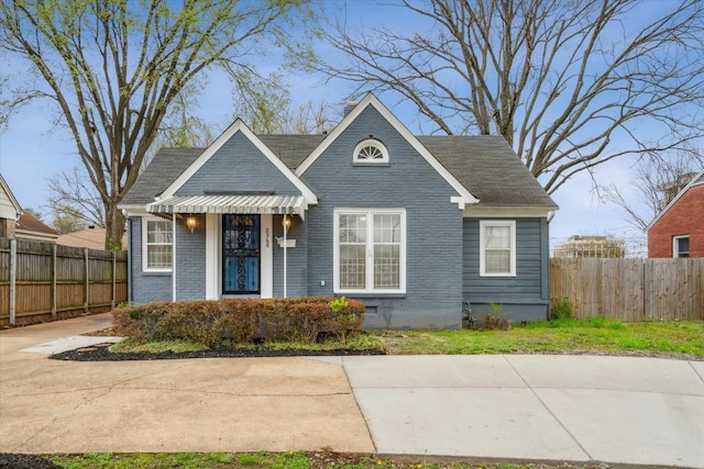 view of bungalow-style home