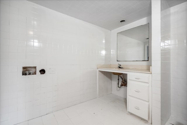 bathroom featuring tile patterned flooring