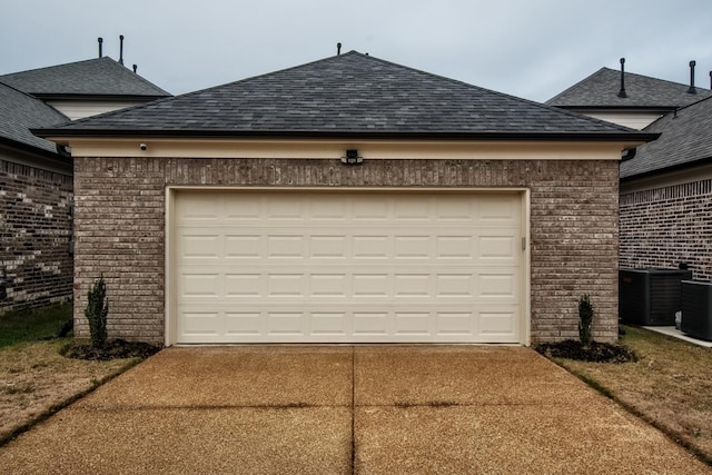 garage featuring cooling unit