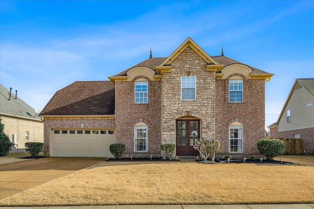 view of front of home with french doors