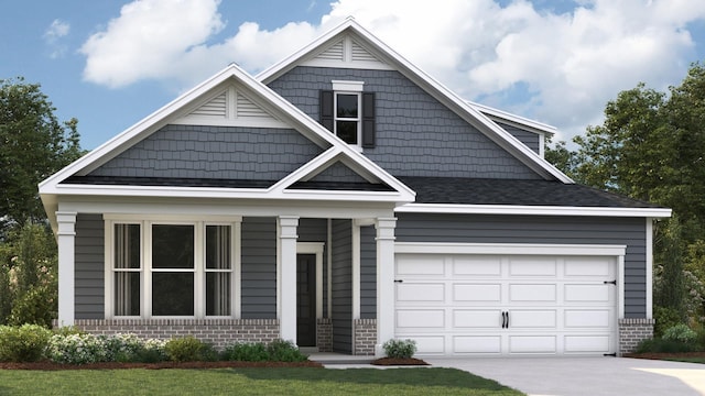 215 Oak Hollow Dr, Oakland, TN 38060 - view of front of home featuring a garage