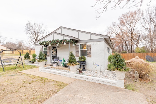 view of front of home