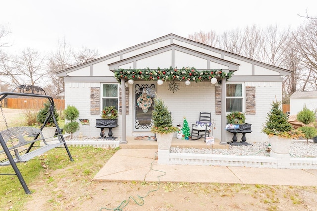 view of front of home