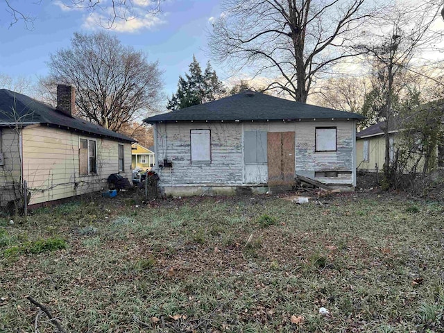 view of rear view of property