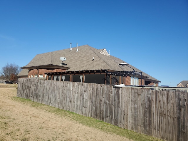 view of side of property