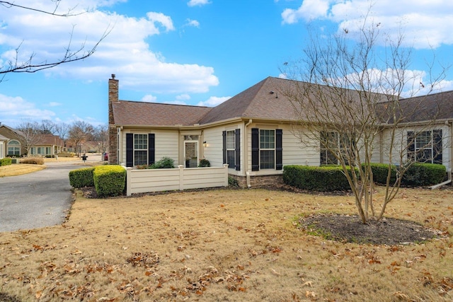 view of front of home