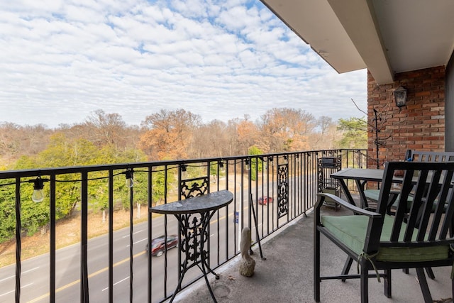 view of balcony