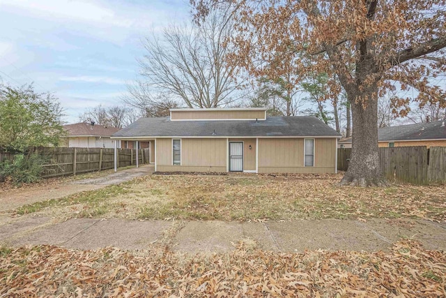 view of rear view of property