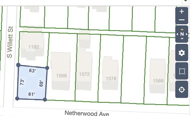 1560 Netherwood Ave, Memphis TN, 38106 land for sale