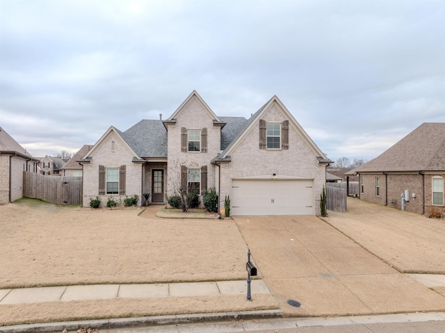 view of front property featuring a garage