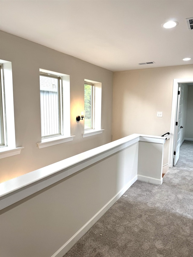 5549 Shipp Rd, Millington, TN 38053 - hallway with carpet, baseboards, and recessed lighting