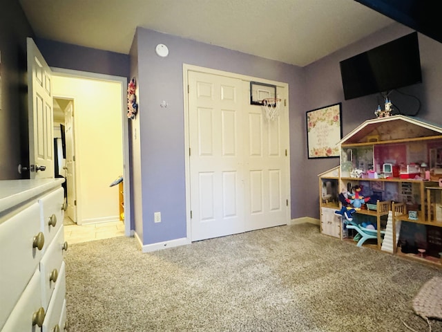 interior space with a closet