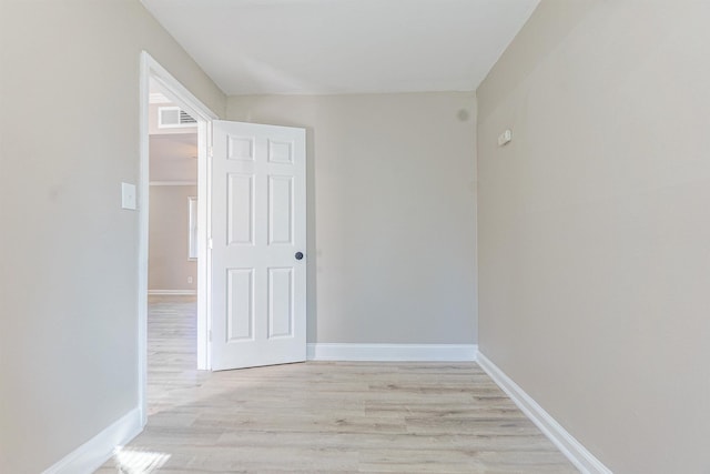 interior space featuring light hardwood / wood-style floors