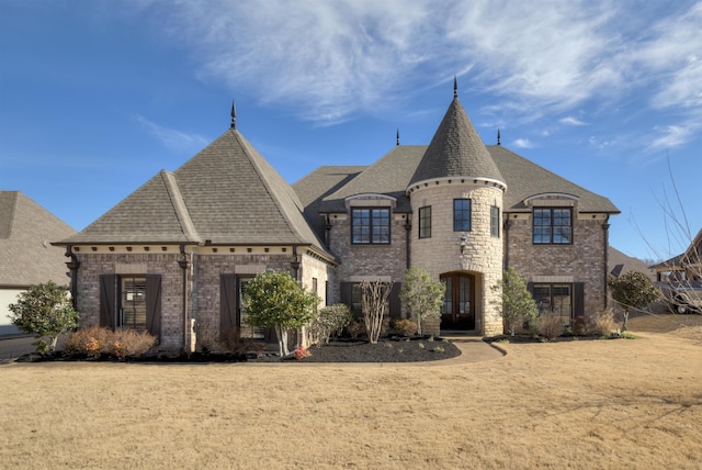 view of french country style house